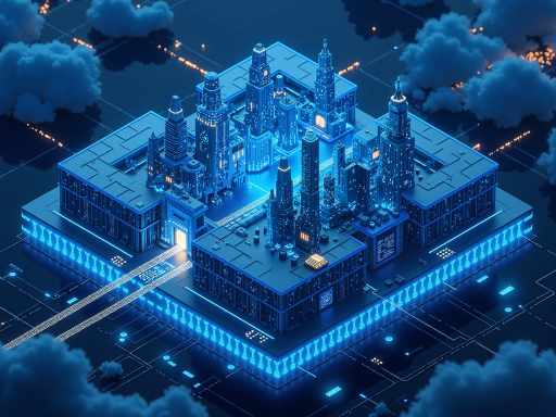 我的世界建造场景，显示精美的建筑作品，包含花园和装饰，像素艺术风格