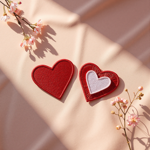 像素风格的心形图标，红色爱心，代表社交互动