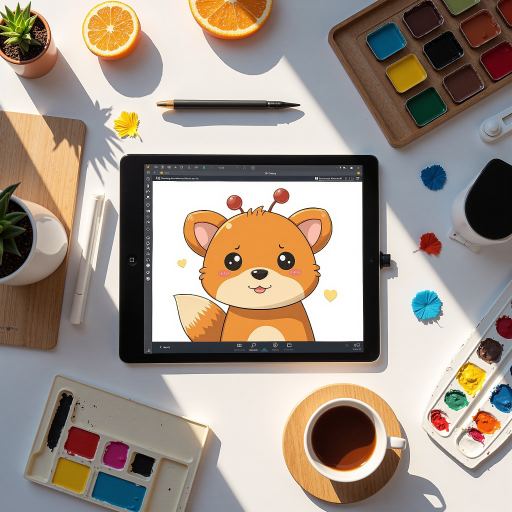 我的世界风格运营员头像，像素艺术风格的角色，穿着蓝色服装，手持花束，代表运营员身份